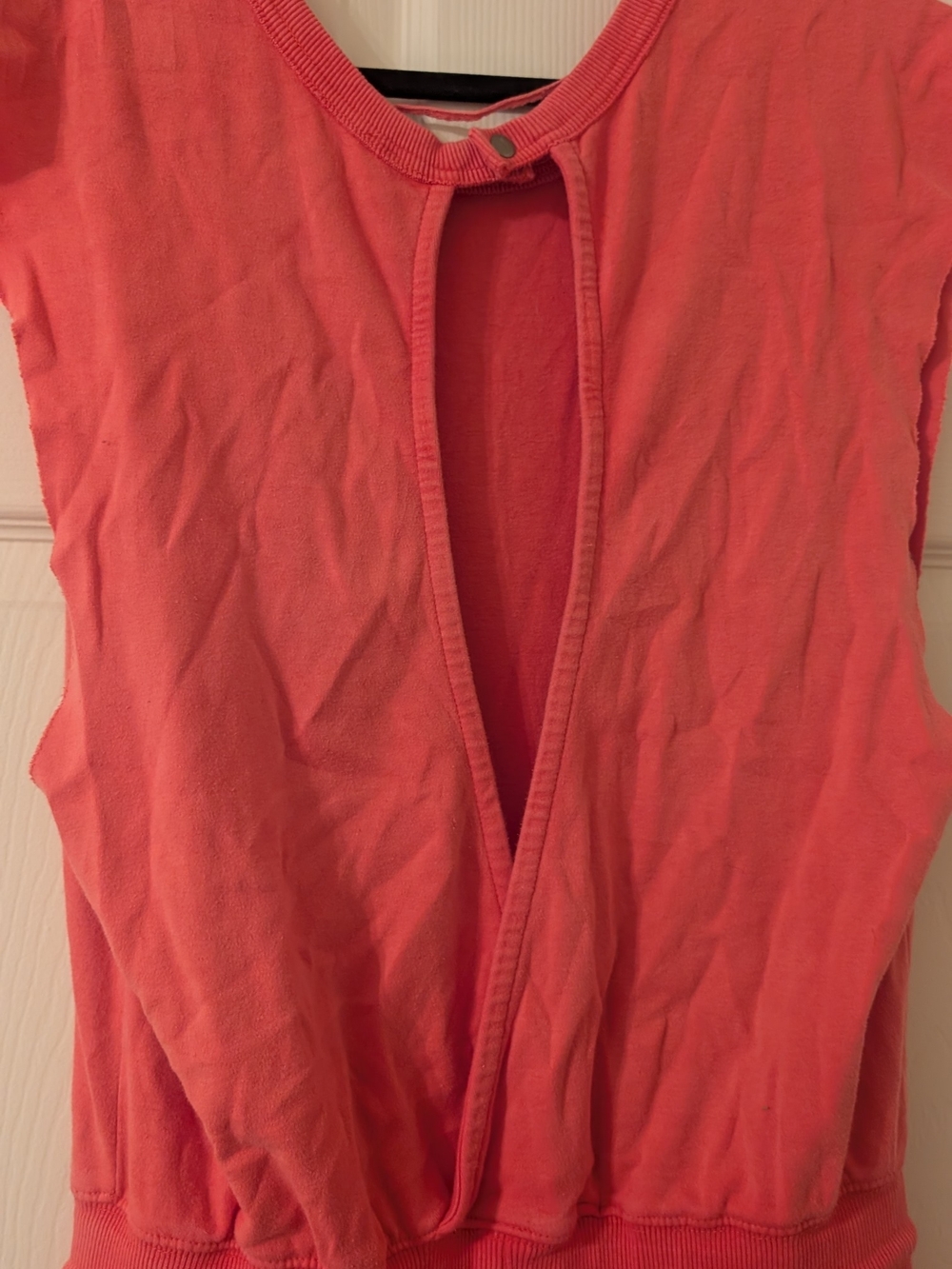 Free People Throw and Go Onesie Size Small Pink/Coral - Picture 4 of 4